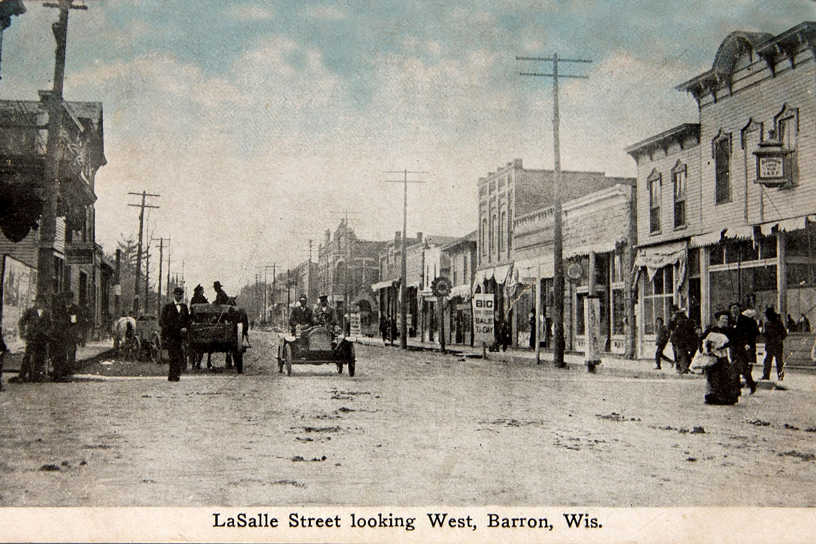 Vintage Barron - LaSalle street looking west
